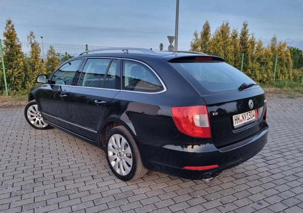 Skoda Superb cena 37900 przebieg: 299251, rok produkcji 2012 z Czarne małe 596